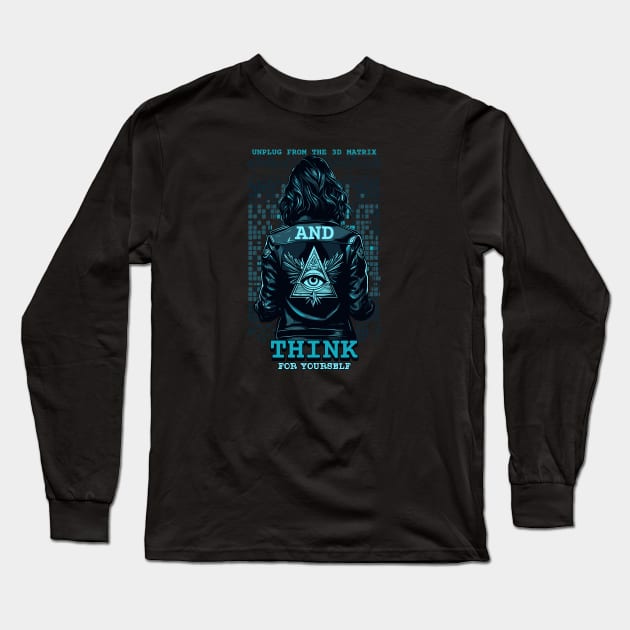 THINK FOR YOURSELF Long Sleeve T-Shirt by Tripnotic